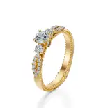 Pierścionek złoty z diamentami AJPZ_069